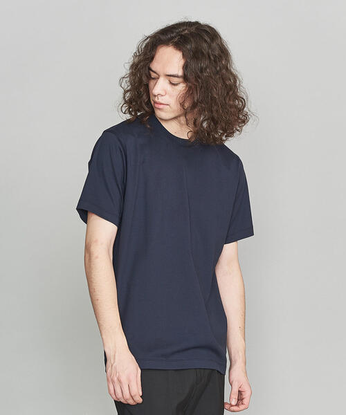 BEAUTY&YOUTH UNITED ARROWS（ビューティーアンドユースユナイテッドアローズ）の「BY ハイゲージ コットン Tシャツ（Tシャツ/カットソー・メンズ・ホワイト/ブラック/ダークグリーン/ネイビー/オリーブ・SMALL/MEDIUM/LARGE/X-LARGE）」の5枚目の写真