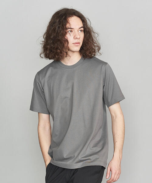 BEAUTY&YOUTH UNITED ARROWS（ビューティーアンドユースユナイテッドアローズ）の「BY ハイゲージ コットン Tシャツ（Tシャツ/カットソー・メンズ・ホワイト/ブラック/ダークグリーン/ネイビー/オリーブ・SMALL/MEDIUM/LARGE/X-LARGE）」の4枚目の写真
