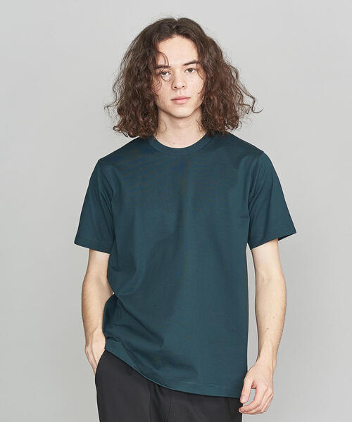 BEAUTY&YOUTH UNITED ARROWS（ビューティーアンドユースユナイテッドアローズ）の「BY ハイゲージ コットン Tシャツ（Tシャツ/カットソー・メンズ・ホワイト/ブラック/ダークグリーン/ネイビー/オリーブ・SMALL/MEDIUM/LARGE/X-LARGE）」の3枚目の写真
