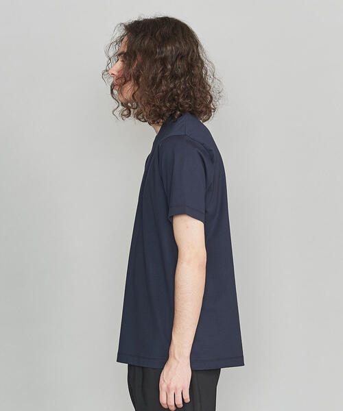 BEAUTY&YOUTH UNITED ARROWS（ビューティーアンドユースユナイテッドアローズ）の「BY ハイゲージ コットン Tシャツ（Tシャツ/カットソー・メンズ・ホワイト/ブラック/ダークグリーン/ネイビー/オリーブ・SMALL/MEDIUM/LARGE/X-LARGE）」の11枚目の写真