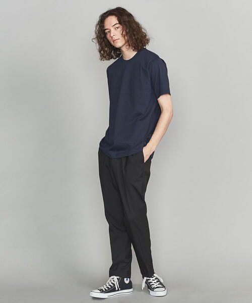 BEAUTY&YOUTH UNITED ARROWS（ビューティーアンドユースユナイテッドアローズ）の「BY ハイゲージ コットン Tシャツ（Tシャツ/カットソー・メンズ・ホワイト/ブラック/ダークグリーン/ネイビー/オリーブ・SMALL/MEDIUM/LARGE/X-LARGE）」の13枚目の写真