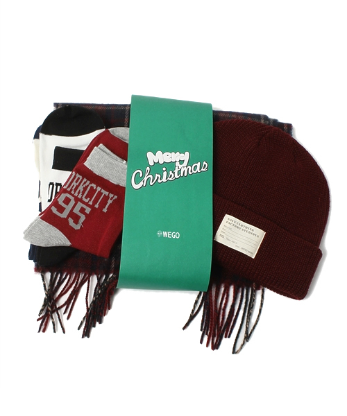 WEGO（ウィゴー）の「WEGO/クリスマス冬小物ギフトボックスB【MENS】（ニットキャップ/ビーニー・メンズ・その他・FREE）」の5枚目の写真