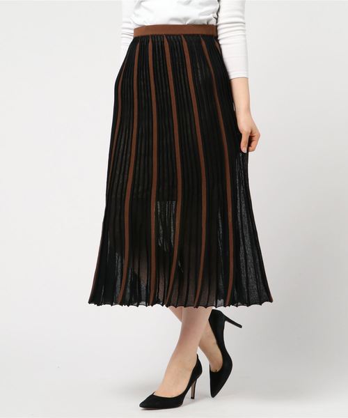 babaco(ババコ)の「BABACO / ピンタックフレアスカート(スカート・レディース・ブラック・FREE)」の2枚目の写真