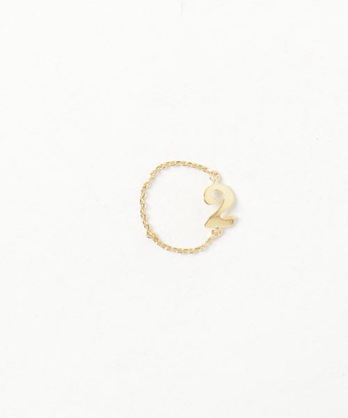 LAPUIS（ラピュイ）の「NumberChainRingGOLD（リング・レディース・その他/その他1/その他2/その他3/その他4/その他5/その他6/その他7/その他8/その他9・9号）」の3枚目の写真