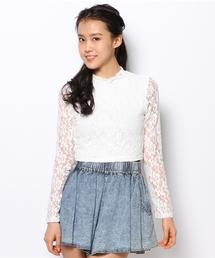 WEGO | WEGO/レースハイネックTシャツ(Tシャツ/カットソー)