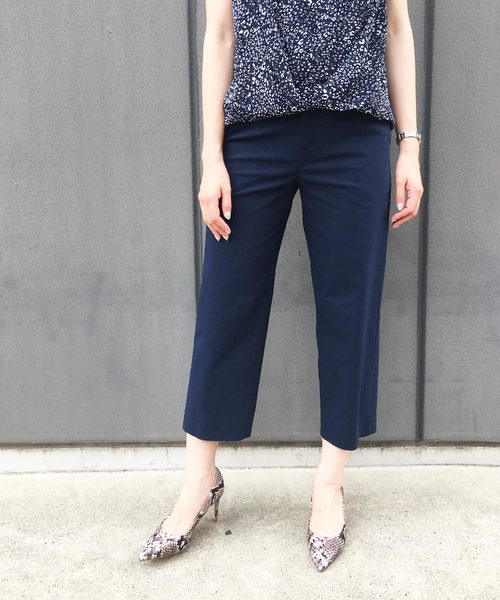 A/C DESIGN BY ALPHA CUBIC（エーシーデザインバイアルファキュービック）の「※TVで紹介されました※【COOLER TOUCHシリーズ】セミワイドパンツ（その他パンツ・レディース・ベージュ/ライトグレー/ネイビー・61/67/64/70）」の3枚目の写真