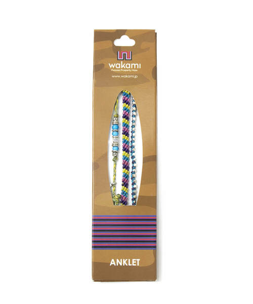 wakami(ワカミ)の「wakami/ワカミ OUTDOOR ANKLET SET OF 3(アンクレット・レディース・ネイビー/ピンク/イエロー/ブルー・FREE)」の7枚目の写真