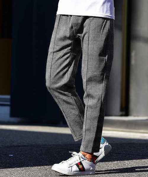 JOKER(ジョーカー)の「センタープレススウェットパンツ(スウェットパンツ・メンズ・チャコールグレー/ブラック/ブルー系その他/チェック/ブラック系その他/杢グレー/カーキ/ネイビー・S/M/L/XL)」の8枚目の写真