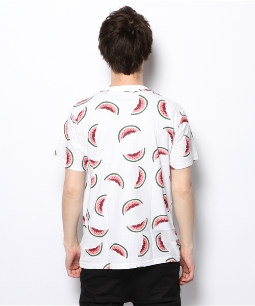 R.NEWBOLD(アールニューボールド)の「GOOD HOOD×RN/WATERMELON PRINT T-SHIRT/145200(Tシャツ/カットソー・メンズ・レッド系その他/ホワイト系その他/ブラック系その他・SMALL/MEDIUM/X-LARGE/LARGE)」の15枚目の写真