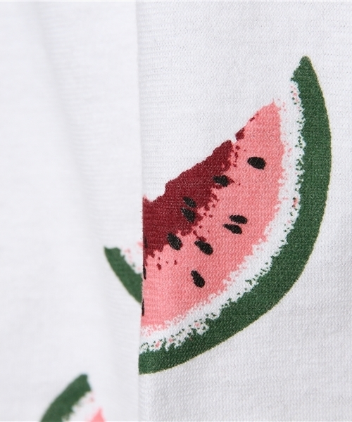 R.NEWBOLD(アールニューボールド)の「GOOD HOOD×RN/WATERMELON PRINT T-SHIRT/145200(Tシャツ/カットソー・メンズ・レッド系その他/ホワイト系その他/ブラック系その他・SMALL/MEDIUM/X-LARGE/LARGE)」の11枚目の写真