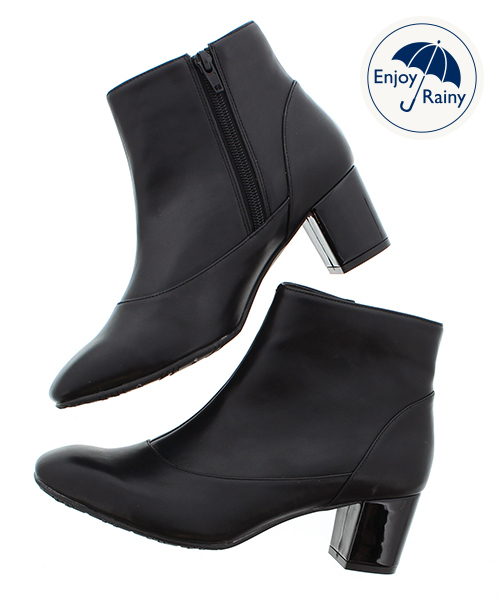 JELLY BEANS（ジェリービーンズ）の「【レイン対応】プレーンレインブーツ(404-2459)JELLY BEANS(ジェリービーンズ)（レインシューズ・レディース・ブラック/ダークブラウン/グレイッシュベージュ・LL/S/M/L）」の4枚目の写真