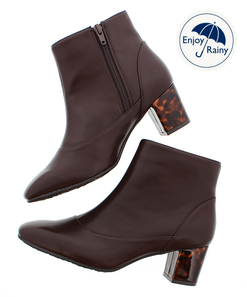 JELLY BEANS（ジェリービーンズ）の「【レイン対応】プレーンレインブーツ(404-2459)JELLY BEANS(ジェリービーンズ)（レインシューズ・レディース・ブラック/ダークブラウン/グレイッシュベージュ・LL/S/M/L）」の5枚目の写真