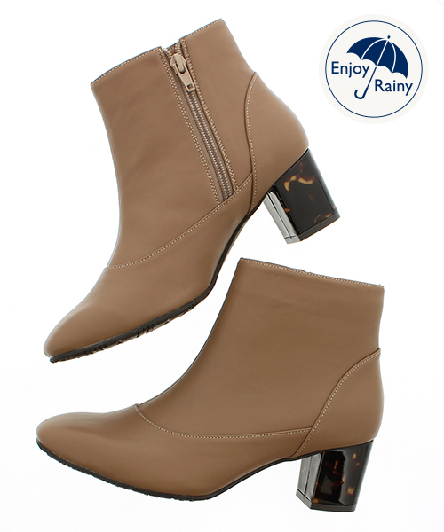 JELLY BEANS（ジェリービーンズ）の「【レイン対応】プレーンレインブーツ(404-2459)JELLY BEANS(ジェリービーンズ)（レインシューズ・レディース・ブラック/ダークブラウン/グレイッシュベージュ・LL/S/M/L）」の6枚目の写真