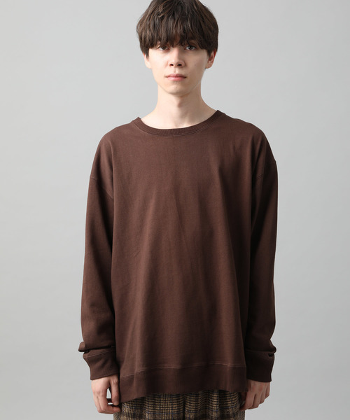 JUNRED（ジュンレッド）の「ヘヴィーウエイトルーズロンTEE（Tシャツ/カットソー・メンズ・ホワイト/ブラック/ダークブラウン/ベージュ・M/L）」の5枚目の写真