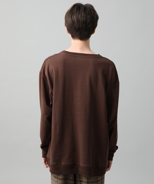 JUNRED（ジュンレッド）の「ヘヴィーウエイトルーズロンTEE（Tシャツ/カットソー・メンズ・ホワイト/ブラック/ダークブラウン/ベージュ・M/L）」の7枚目の写真