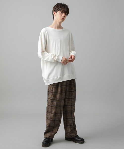 JUNRED（ジュンレッド）の「ヘヴィーウエイトルーズロンTEE（Tシャツ/カットソー・メンズ・ホワイト/ブラック/ダークブラウン/ベージュ・M/L）」の14枚目の写真