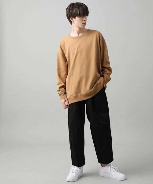 JUNRED（ジュンレッド）の「ヘヴィーウエイトルーズロンTEE（Tシャツ/カットソー・メンズ・ホワイト/ブラック/ダークブラウン/ベージュ・M/L）」の22枚目の写真