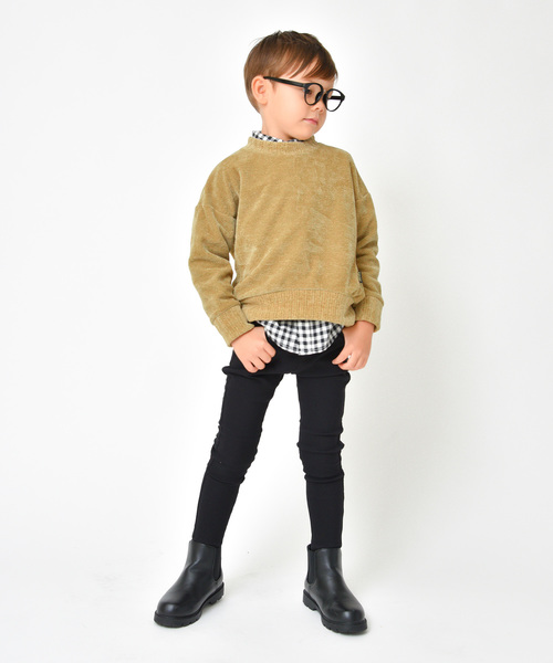 BRANSHES（ブランシェス）の「プレミアムストレッチ裏起毛パンツ（その他パンツ・キッズ・アイボリー/ベージュ/エンジ/カーキオリーブ/ブラック・80ｃｍ/90cm/100cm/110cm/120cm/130cm/140cm/150cm）」の8枚目の写真