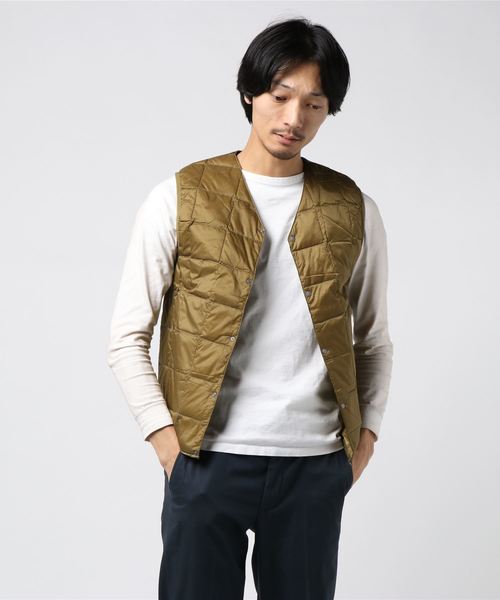 TAION(タイオン)の「TAION V NECK BUTTON DOWN VEST (ブイネック ボタンダウンベスト)(3colors)(タイオン)(ベスト・メンズ・ベージュ/ネイビー/ブラック・M/L)」の8枚目の写真