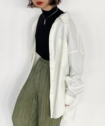 PAGEBOY | ピーチツイルBIGシャツ(シャツ/ブラウス)