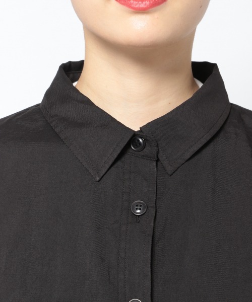 PAGEBOY（ページボーイ）の「ピーチツイルBIGシャツ（シャツ/ブラウス・レディース・ブラック/オフホワイト/ブルー系その他/グレイッシュベージュ・FREE）」の22枚目の写真