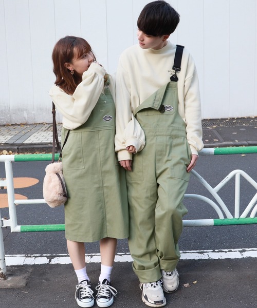 PairPair(ペアペア)の「ワッペン付きジャンパースカート(ジャンパースカート・レディース・ライトグリーン/アイボリー/モカ・FREE)」の17枚目の写真