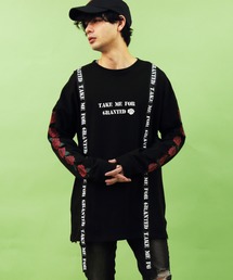 8(eight) | テープ ロングTシャツ 薔薇 ローズ(Tシャツ/カットソー)
