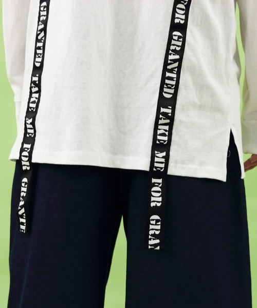 8(eight)(エイト)の「テープ ロングTシャツ 薔薇 ローズ(Tシャツ/カットソー・メンズ・ブラック/ホワイト・MEDIUM/LARGE)」の14枚目の写真