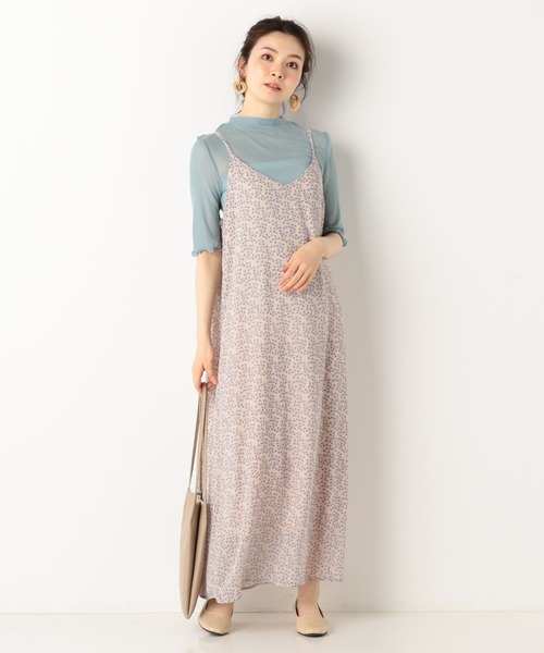 archives(アルシーヴ)の「ダブル紐キャミワンピース(ワンピース・レディース・ネイビー/ベージュ/ブルー・MEDIUM)」の2枚目の写真