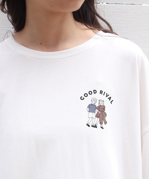 one after another NICE CLAUP（ワンアフターアナザーナイスクラップ）の「アソート刺繍Tシャツ（Tシャツ/カットソー・レディース・ベージュ/パープル/オフホワイト・FREE）」の17枚目の写真