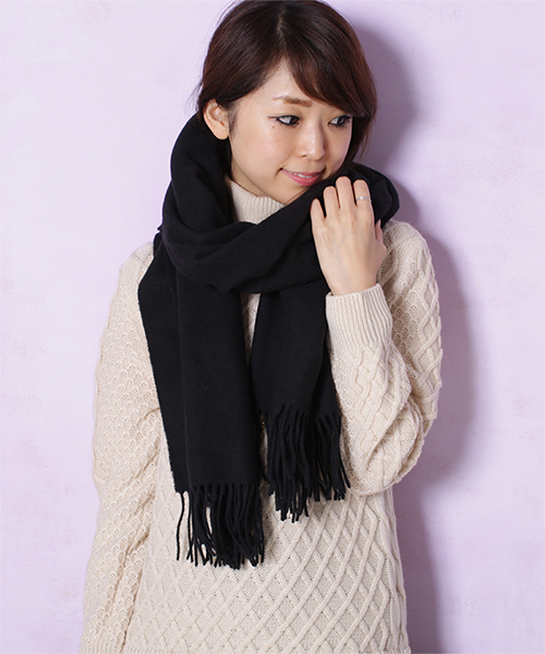 NANO universe（ナノユニバース）の「GLEN PRINCE/大判WOOLカラーストール（ストール/ショール・レディース・ピンク/ベージュ/ブルー/チャコール/ネイビー/ブラック・FREE）」の10枚目の写真