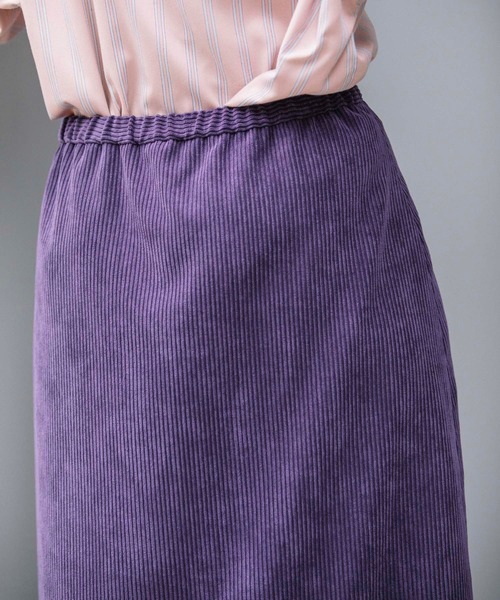 Munich（ミューニック）の「コーデュロイ　マーメイドマキシスカート（スカート・レディース・ブラック/パープル/キャメル・S/M）」の20枚目の写真