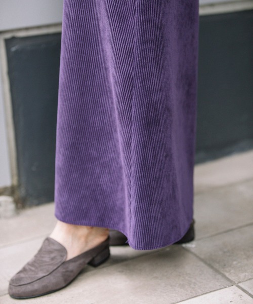 Munich（ミューニック）の「コーデュロイ　マーメイドマキシスカート（スカート・レディース・ブラック/パープル/キャメル・S/M）」の22枚目の写真