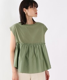 LOWRYS FARM | フハクキリカエフレンチスリーブ　892690(Tシャツ/カットソー)