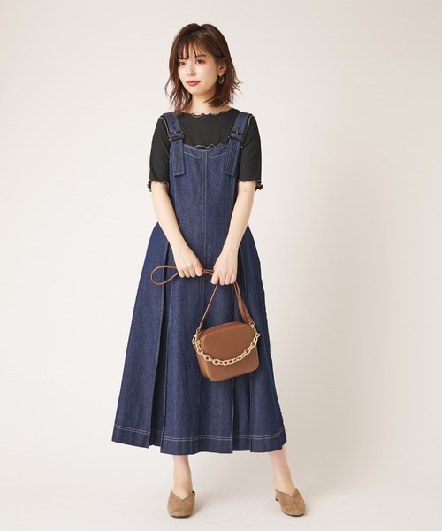 natural couture(ナチュラルクチュール)の「シャリとテレコ配色メローT(Tシャツ/カットソー・レディース・ブラック/ライトベージュ/グレイッシュベージュ/ミント・FREE)」の22枚目の写真