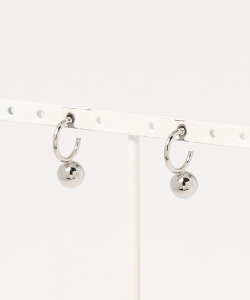 Cookie Chocolate（クッキーチョコレート）の「メタルボールピアス（ピアス（両耳用）・レディース・シルバー/ゴールド・FREE）」の3枚目の写真