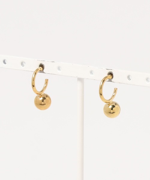 Cookie Chocolate（クッキーチョコレート）の「メタルボールピアス（ピアス（両耳用）・レディース・シルバー/ゴールド・FREE）」の5枚目の写真