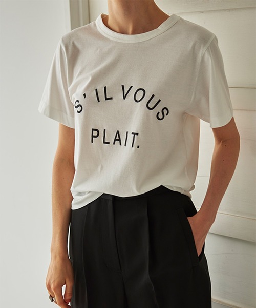 ETRE TOKYO S'ILVOUS PLAIT.Tee Tシャツ 半袖 新品 ETRE TOKYO（エトレトウキョウ）の「S'ILVOUS PLAIT. TEE（T