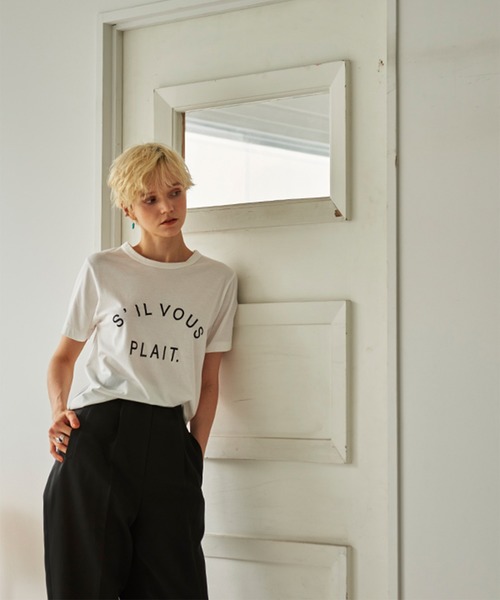 ETRE TOKYO S'ILVOUS PLAIT.Tee Tシャツ 半袖 新品 ETRE TOKYO（エトレトウキョウ）の「S'ILVOUS PLAIT. TEE（T