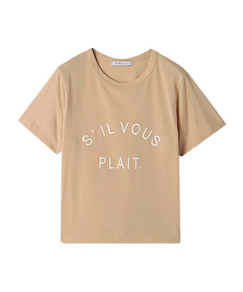 新品 ETRE TOKYO S'ILVOUS PLAIT.Tee Tシャツ 半袖 ETRE TOKYO（エトレトウキョウ）の「S'ILVOUS PLAIT. TEE（T