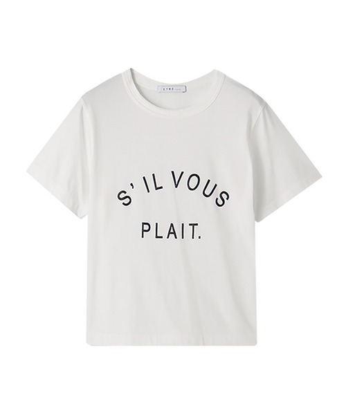 新品 ETRE TOKYO S'ILVOUS PLAIT.Tee Tシャツ 半袖 ETRE TOKYO（エトレトウキョウ）の「S'ILVOUS PLAIT. TEE（T