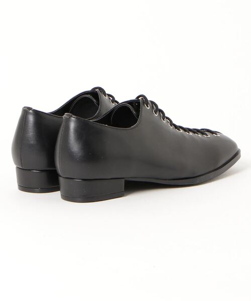 WEGO（ウィゴー）の「WEGO/レースアップスクエアトゥシューズ（ドレスシューズ・レディース・ブラック/オフホワイト・MEDIUM/LARGE）」の11枚目の写真