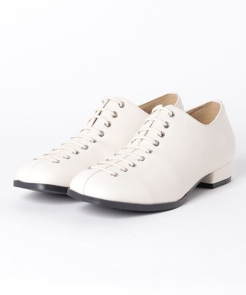 WEGO（ウィゴー）の「WEGO/レースアップスクエアトゥシューズ（ドレスシューズ・レディース・ブラック/オフホワイト・MEDIUM/LARGE）」の8枚目の写真