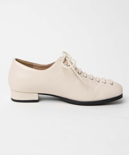 WEGO（ウィゴー）の「WEGO/レースアップスクエアトゥシューズ（ドレスシューズ・レディース・ブラック/オフホワイト・MEDIUM/LARGE）」の13枚目の写真