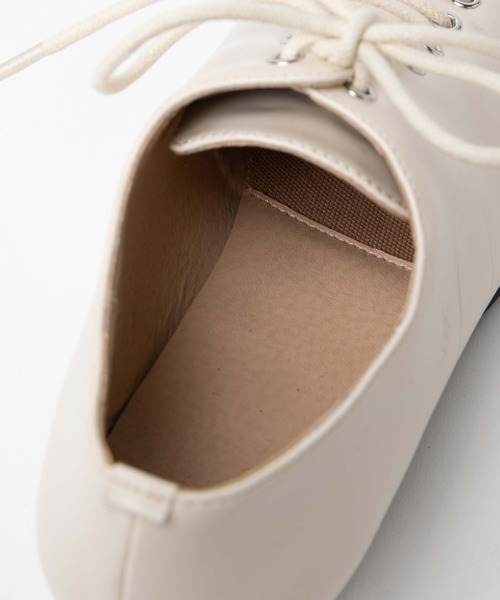 WEGO（ウィゴー）の「WEGO/レースアップスクエアトゥシューズ（ドレスシューズ・レディース・ブラック/オフホワイト・MEDIUM/LARGE）」の9枚目の写真