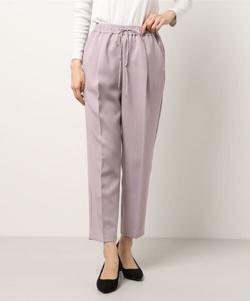INTERPLANET(インタープラネット)の「ミディツイルテーパードパンツ(その他パンツ・レディース・ネイビー/オフホワイト/ラベンダー・FREE)」の3枚目の写真