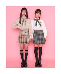 ZIDDY | ZIDDY/フレッシャーズ バックル チェック プリーツ スカートパンツ(スカート)