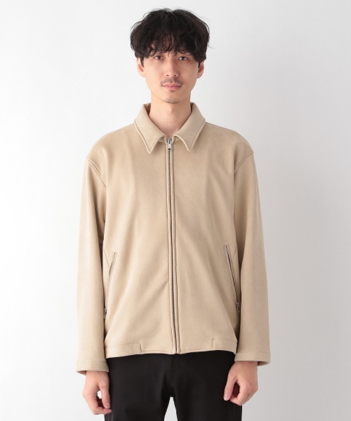 GLOBAL WORK（グローバルワーク）の「スウェードライクジップブルゾン