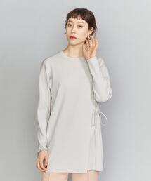 BEAUTY&YOUTH UNITED ARROWS | BY 16Gフロントスリットチュニックニット -ウォッシャブル- :(ニット/セーター)