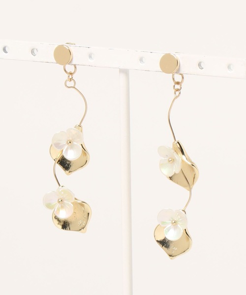 JUMELLE（ジュメロ）の「オーロラフラワーピアス（ピアス（両耳用）・レディース・ゴールド・FREE）」の4枚目の写真